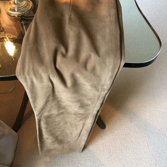 Tommy Hilfiger suede beige tan pants - Picture 8 of 11